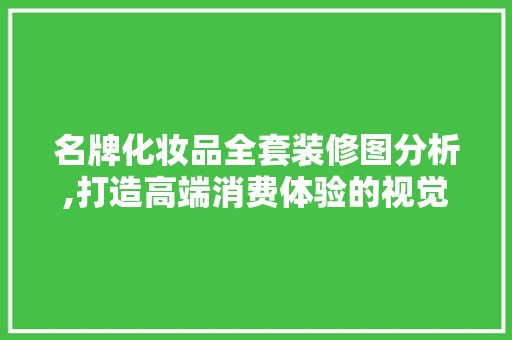 名牌化妆品全套装修图分析,打造高端消费体验的视觉盛宴