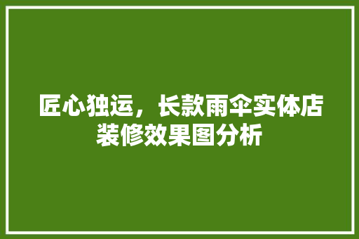 匠心独运，长款雨伞实体店装修效果图分析