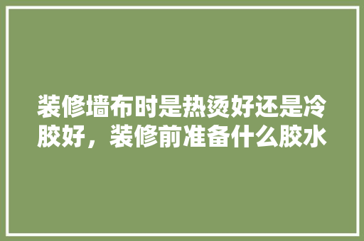 装修墙布时是热烫好还是冷胶好，装修前准备什么胶水最好呢。 装修墙布时是热烫好还是冷胶好，装修前准备什么胶水最好呢。 买房须知