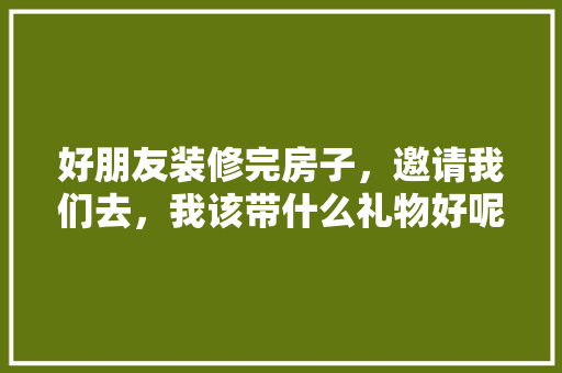 好朋友装修完房子，邀请我们去，我该带什么礼物好呢，准备装修用什么好呢图片大全。 好朋友装修完房子，邀请我们去，我该带什么礼物好呢，准备装修用什么好呢图片大全。 家居装饰