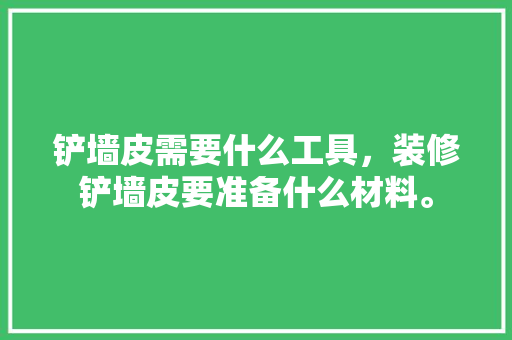 铲墙皮需要什么工具，装修铲墙皮要准备什么材料。 铲墙皮需要什么工具，装修铲墙皮要准备什么材料。 二手房