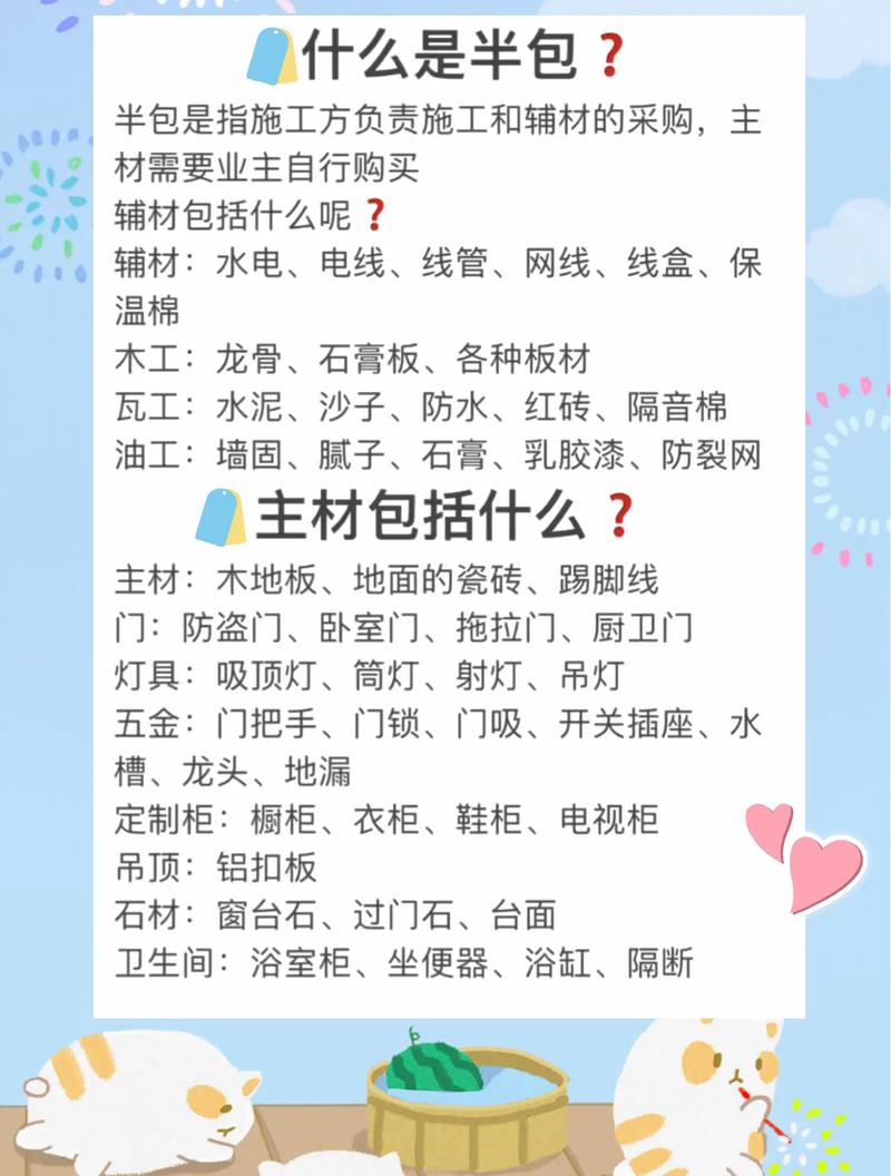 装修选择半包的话,自己需要买哪些东西,半包装修公司赚什么钱。 家居设计 装修选择半包的话,自己需要买哪些东西,半包装修公司赚什么钱。 装修选择半包的话,自己需要买哪些东西,半包装修公司赚什么钱。 家居设计